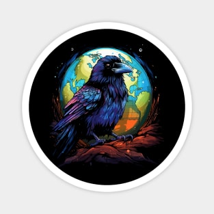 Crow Earth Day Magnet